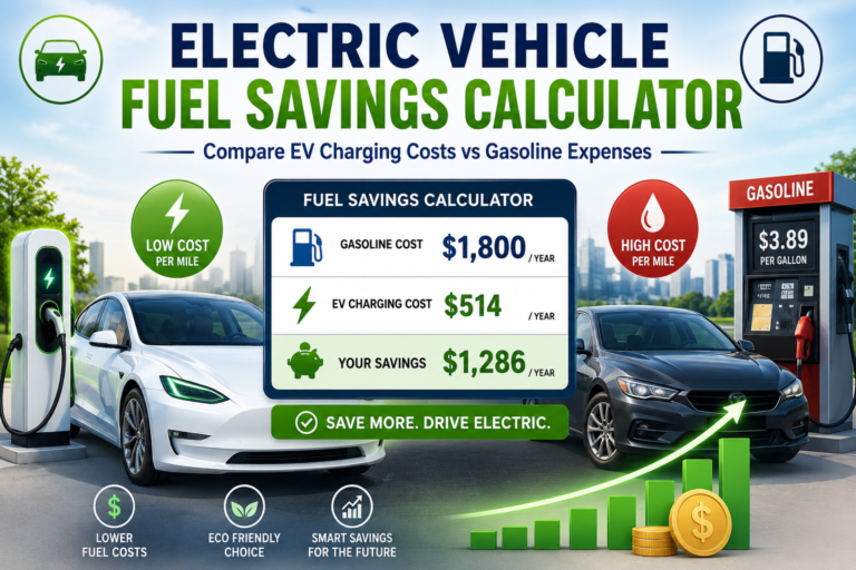 Electric Vehicle Fuel Savings Calculator