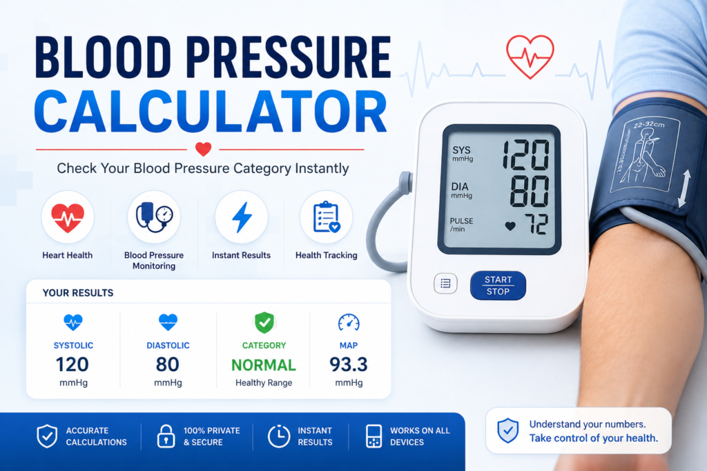 blood pressure calculator