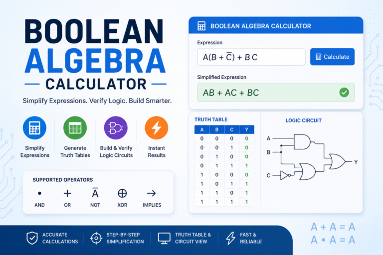 Boolean Algebra Calculator
